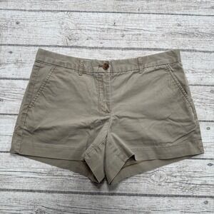 GAP Shorts Women's 4 Khaki Brown Mid Rise Athletic Fit Cotton Activewear Preppy